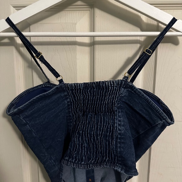 Denim bustier top - Picture 2 of 3